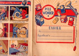 Protège Cahier PILE WONDER  Avec Petite BD Au Plat Inf  (M2368) - Batterijen