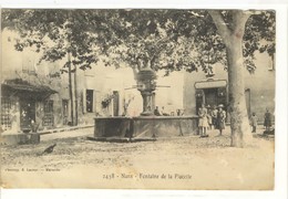 Carte Postale Ancienne Nans Les Pins - Fontaine De La Placette - Nans-les-Pins