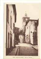 Carte Postale Ancienne Nans Les Pins - Rue De L'Eglise - Nans-les-Pins