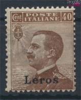 Ägäische Inseln 8V Postfrisch 1912 Aufdruckausgabe Leros (9431617 - Egée (Lero)