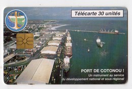 BENIN Ref MV Cards BEN-25 30U PORT DE COTONOU 10 000ex Date 09/96 - Benin