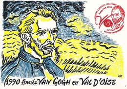 Illustrateur André Roussey Carte Pirate 80 Exemplaires Van Gogh - Roussey