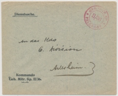 Feldpostbrief Mit Truppenstempel GEB. MITR. KP. II/36 (roter Stempel) - FELDPOST - Poststempel