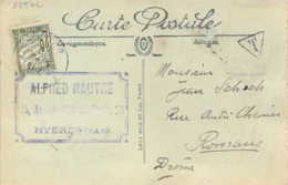 TAXE 20c. Banderolles Sur Carte Du Casino De Monte-Carlo Pour Romans - 1859-1959 Covers & Documents