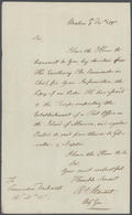 1798 MENORCA MINORCA MINORQUE BRIT. OCCUPATION - 2 Letter Contents OPENING OF A POST OFFICE IN MENORCA - VERY RARE - ...-1840 Préphilatélie