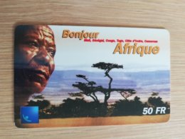 FRANCE/FRANKRIJK  50 FF BONJOUR AFRIQUE    PREPAID  USED    ** 1457** - Prepaid: Mobicartes