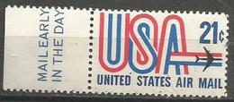 USA - 1971 Jet And USA Mail Early Single  MNH **  Sc C81 - 3b. 1961-... Ungebraucht