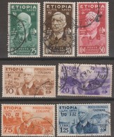 Italia Colonie Etiopia 1936 SaN°1-7 7v (o) Vedere Scansione - Ethiopië