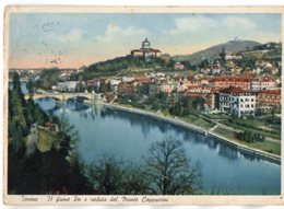 Torino - Il Fiume Po E Veduta Del Monte Cappuccini - Fiume Po