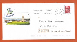 ENTIERS POSTAUX PRET A POSTER TYPE BEAUJARD Repiquage VILLE DE GOULUEN THEME ARCHITECTURE EGLISE CANARD - Prêts-à-poster: Repiquages /Beaujard