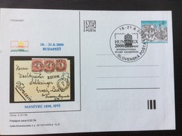 Slovaquie 2000 CDV 48 Hunfilex Enveloppe Timbrée Hongrois Cachet Feldpost 1898 - Ansichtskarten