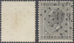 émission 1865 - N°17 Obl Pt 163 "Hal" - 1865-1866 Perfil Izquierdo