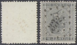 émission 1865 - N°17 Obl Pt 332 "Seraing" - 1865-1866 Perfil Izquierdo
