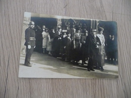 Carte Photo Défilé Officiers Personnalités Et Pompier - Sapeurs-Pompiers