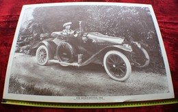 UNE DEDION-BOUTRON, 1912  Photographie Photo Poster Voiture Automobile Ancienne Type Affiche Cartonnée Grenoble - Auto's