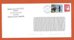 LETTRE NOUVELLE CALEDONIE Obl NOUMEA 2012  Theme OISEAU MELIPHAGE TOULOU CAGOU - Briefe U. Dokumente