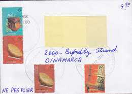 Argentina 2011 Cover Letra BRØNDBY STRAND Denmark 50c. Webstuhl 2x 2$ Drum Trommel 5$ Urne All Type II (2009) Stamps - Brieven En Documenten