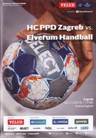 Croatia Zagreb 2019 / Arena / Handball / HC PPD Zagreb - Elverum Handball, Norway / Game Brochure - Handball