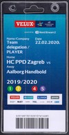 Croatia Zagreb 2020 / Handball / Accreditation / Team Delegation, PLAYER / HC PPD Zagreb - Aalborg Handbold, Denmark - Handball
