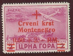 ITALIA - OCC. TEDESCA MONTENEGRO POSTA AEREA SASS. 11c NUOVO - German Occ.: Montenegro
