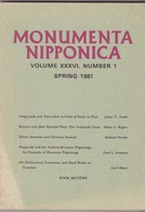 Monumenta Nipponica. Volume XXXVI. Number 1. Spring 1981. - Asiática