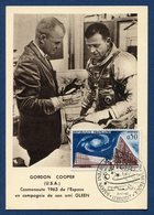 France - Carte Maximum - Gordon Cooper - USA - Cosmonautes De L'espace - 1963 - 1960-1969