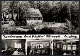 D5556 - TOP Rittersgrün Breitenbrunn - Jugendherberge Ernst Scheffler - Foto Vertrieb Weigel Schwarzenberg Handabzug - Breitenbrunn