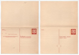 ENTIER POSTAL DOUBLE - REPONSE PAYEE / 1961 - 20/20 PF. J. S. BACH DOPPELGANZSACHE / COTE 20 € (ref LE4085) - Postales - Nuevos