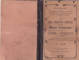 La Vie Moins Chère Par Le Barème Automatique De La Bonne Ménagère - Calcul Rapide Du Prix à Payer Des Marchandises - Boekhouding & Beheer