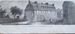 Gravure 1864 Maréchal Pelissier    MAISON A MAROMMES Seine Inférieure - Maromme