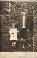 Carte Postale Photo Madeleine Et Jean Fourquet Sans Doute Frère Et Soeur - A Identificar