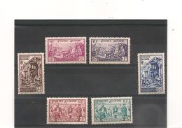 1954 AU PROFIT DES SINISTRES D'ORLEANVILLES   N° Y/T : 319/324** Côte:28,25 € - Unused Stamps