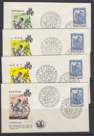 Belgie 1960 Dag Van De Postzegel 4 FDC (47312) - 1951-1960