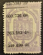 FRANCE 1869 - Canceled - YT 7 - Timbre Des Journaux 2c - Kranten