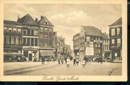 NETHERLANDS ZWOLLE OLD POSTCARD GROOTE MARKT TABAKSFABRIKE - Zwolle