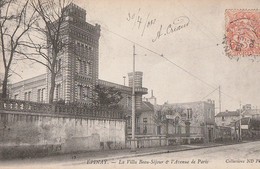 EPINAY  - La Villa Beau-Séjour Et L'Avenue De Paris. - Epinay-sur-Orge