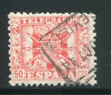 ESPAGNE- Télégraphe- Y&T N°90- Oblitéré - Télégraphe