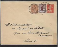 France N°138 Entier & N°148, 109 - 1918 Enveloppe Consolidée - Tarifas Postales