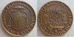 Vatican Medaille En Bronze Sede Vacante 1963 Frederick Callori Opus Savelli - Adel