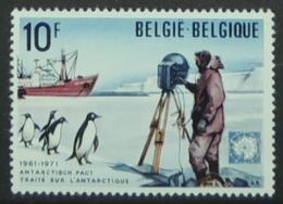 Timbre Traité Sur L'Antarctique, Bateau, Le Continent Antarctique (Antarctic Pact) - Traité Sur L'Antarctique