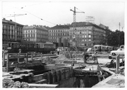 Autriche - Vienne - WIEN - Kertnerring - Travaux - Grues - Tramways - Ringstrasse