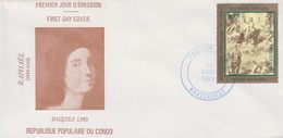 Enveloppe  FDC  1er  Jour   CONGO   Oeuvre  De   RAPHAËL   1976 - FDC