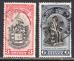 British Guiana 1951 University College Of B.W.I., Cancelled, Sc# 250-251 ,SG 328-329 - Brits-Guiana (...-1966)