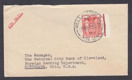 1945. New Zealand. NEW ZEALAND STAMP DUTY 4 FOUR SHILLINGS On Cover To Ohio, USA From... (MICHEL STEMPEL 31) - JF323618 - Lettres & Documents