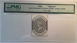 Banca Nazionale Nel Regno D‘ Italia 1866 RARE Thomas De La Rue Vignette Die Proof(Italy PMG Banknote Saggio Prove - Other & Unclassified