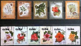 CUBA 1975-78 Flores Par Pacifico Used Stamps - Lots & Serien