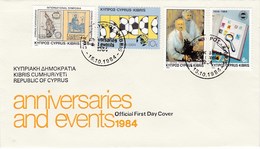 Cyprus 1984 Anniversaries FDC - Altri & Non Classificati