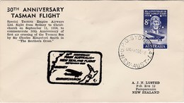 New Zealand 1958 Tasman Flight 30th Anniversary, Souvenir Cover - Storia Postale
