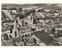 82 )) SAINT NICOLAS DE LA GRAVE   Vue Géérale   Au Cnetre L'église Et Le Chateau  - Cpsm Grand Format - Saint Nicolas De La Grave