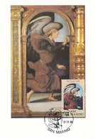 Carte Maximum  Peinture San Marin 1989 Chiesa Dei Servi Di MAria - Brieven En Documenten